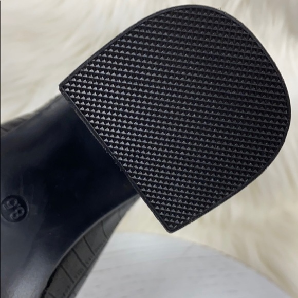 Seven7 | Black Croc Texture Platform Slide On Shoe - Picture 8 of 8